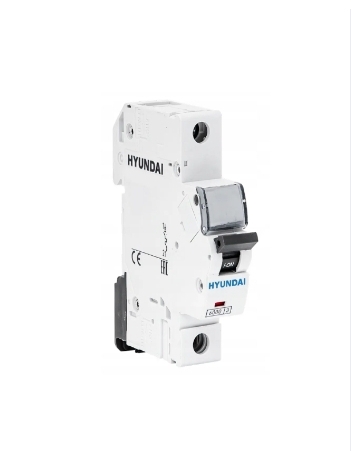 کلید مینیاتوری هیوندای تک‌فاز ۵۰ آمپر تیپ C مناسب تابلو برق صنعتی و پروژه‌های سنگین