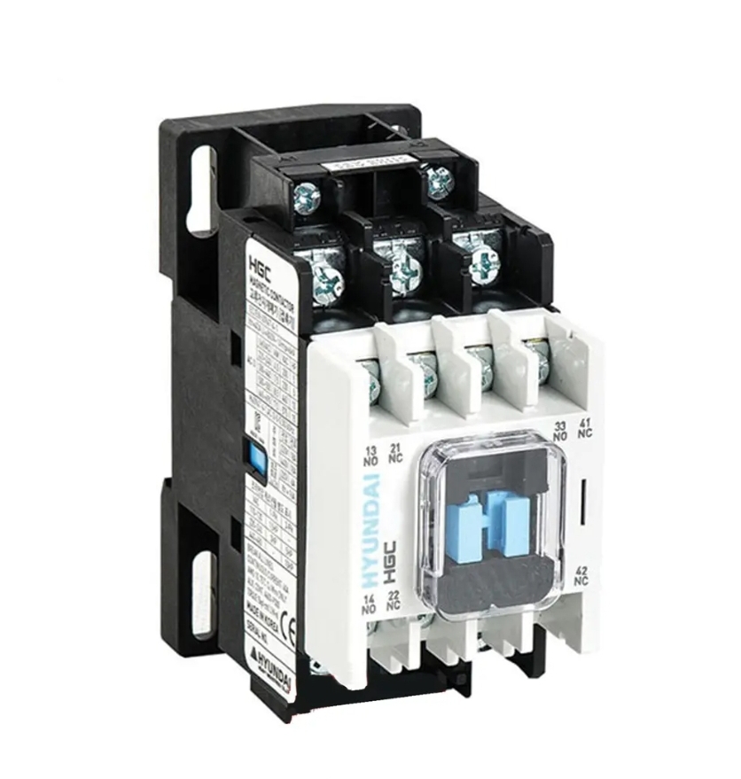 کنتاکتور هیوندای ۱۸ آمپر با بوبین ۲۲۰ ولت مناسب تابلو برق صنعتی و کنترل موتور